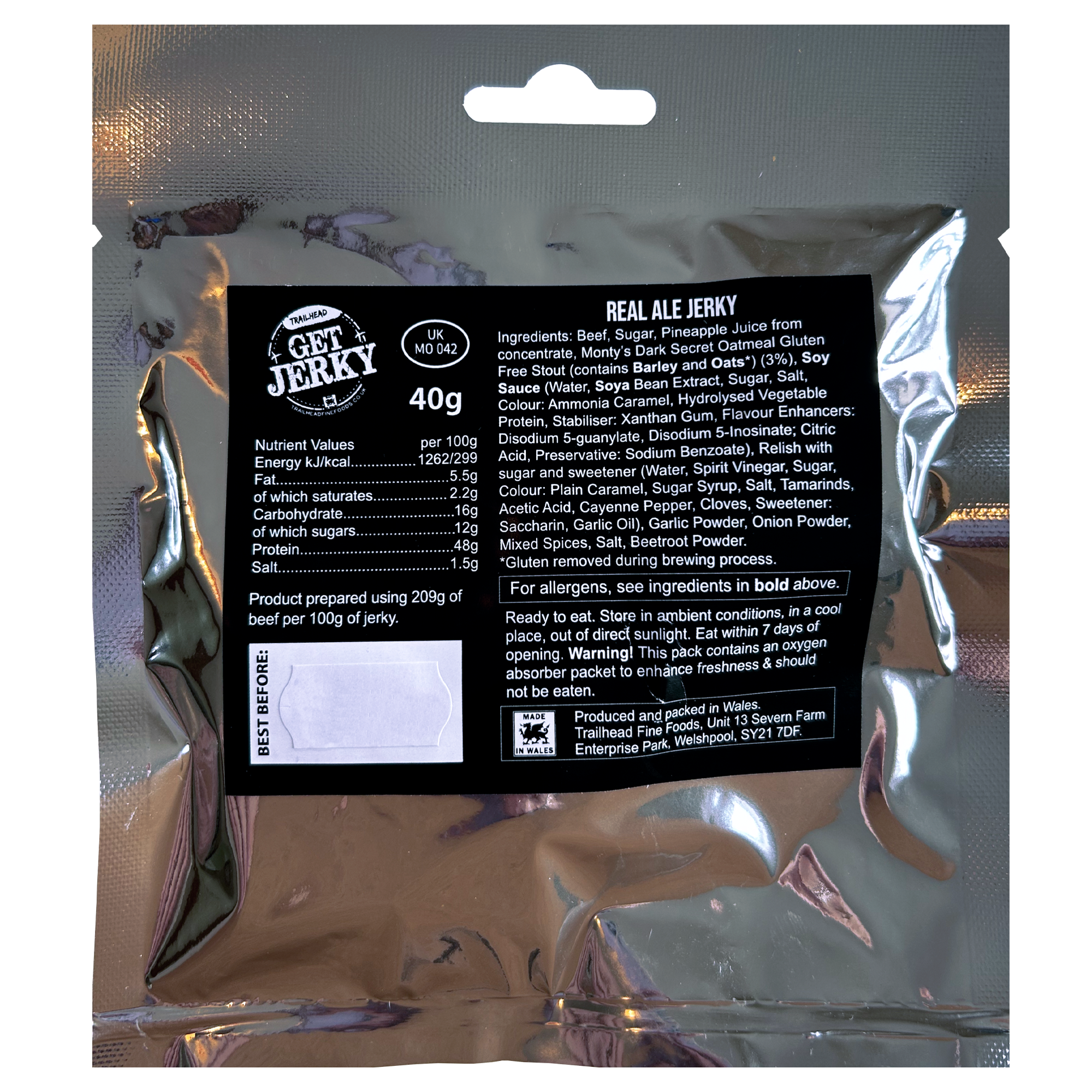 Trailhead Ale Beef Jerky (40g)