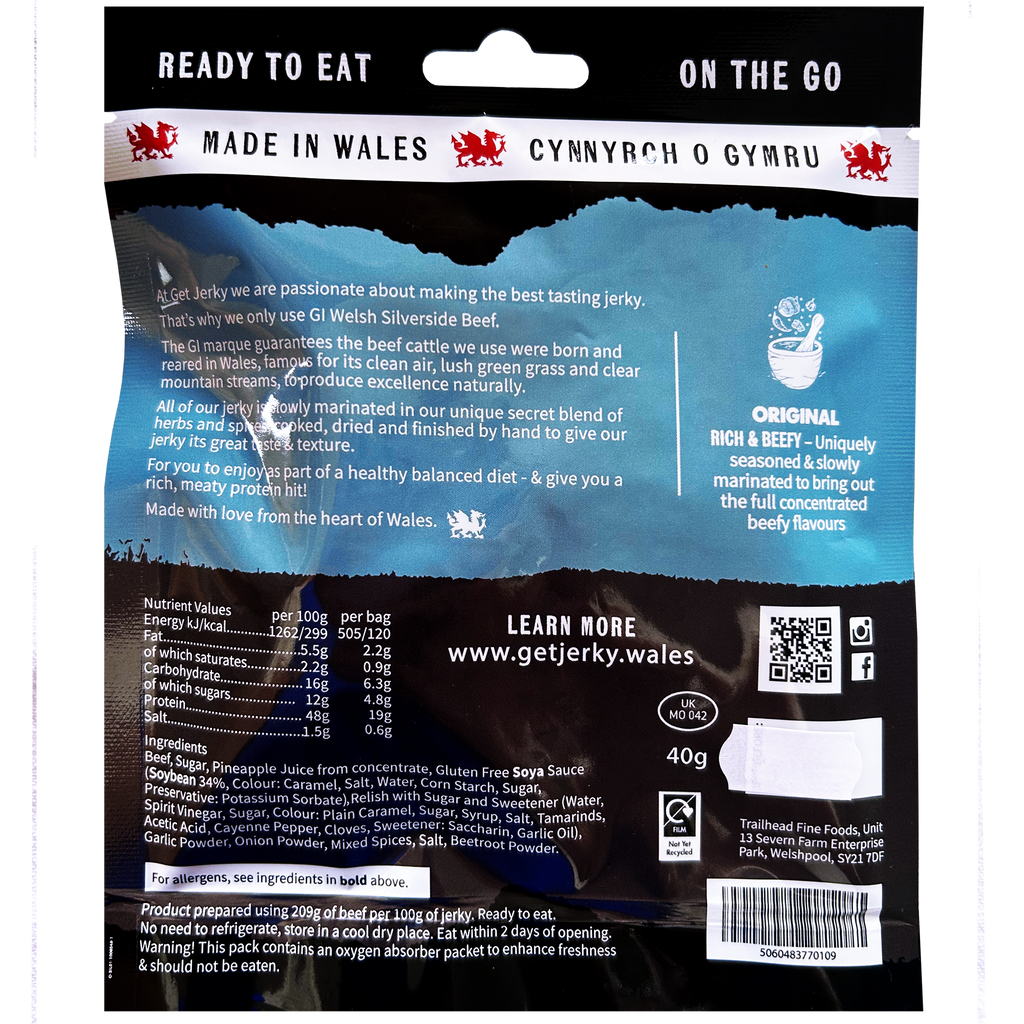 Trailhead Original Beef Jerky (40g)